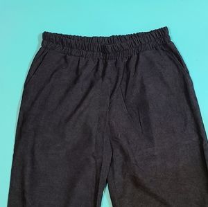 Elastic waist cord pants